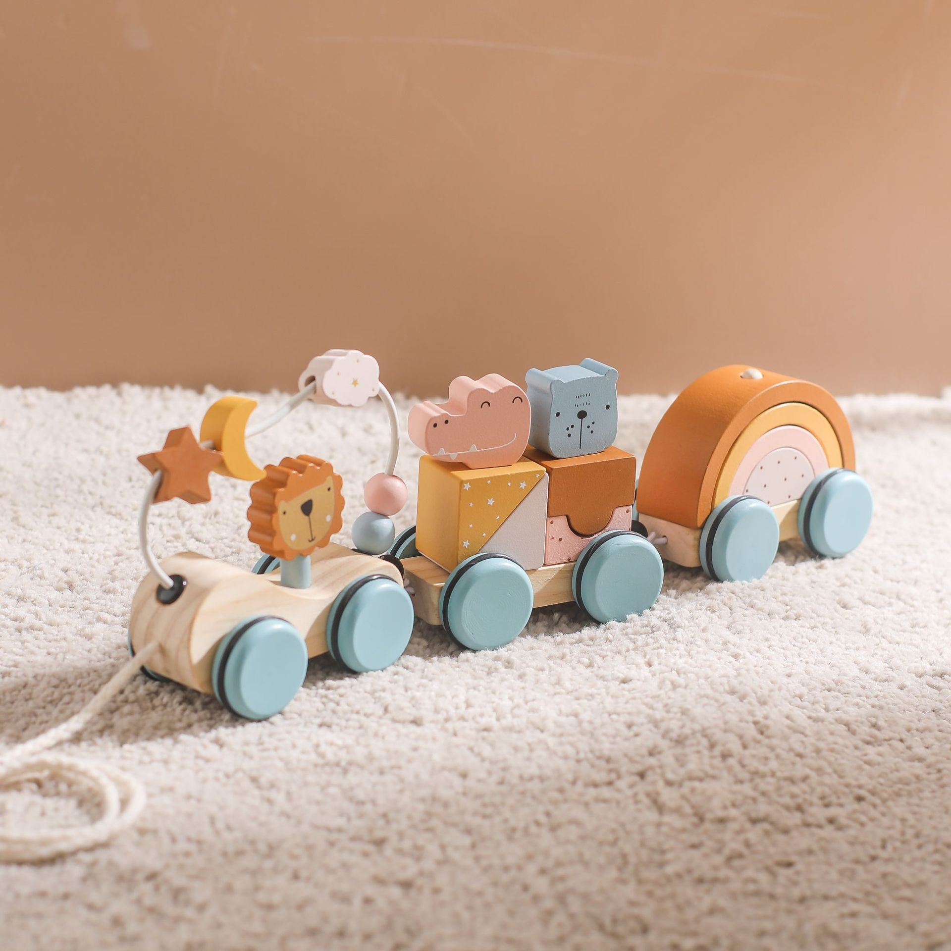 Wooden Montessori Puzzle Toy Gigi's Threaded Treasures