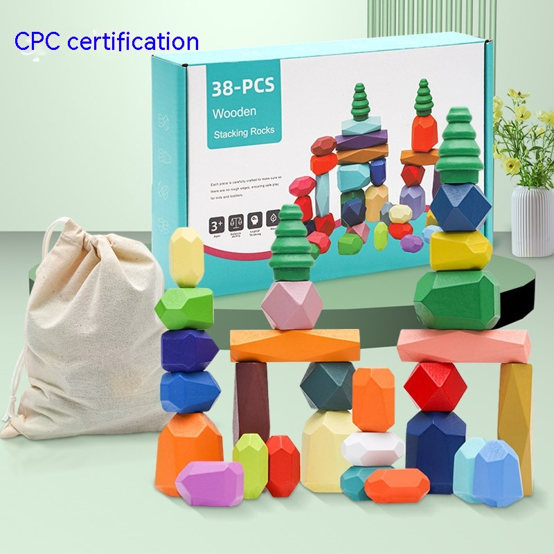 Montessori Wooden Stone Blocks Gigi's Threaded Treasures