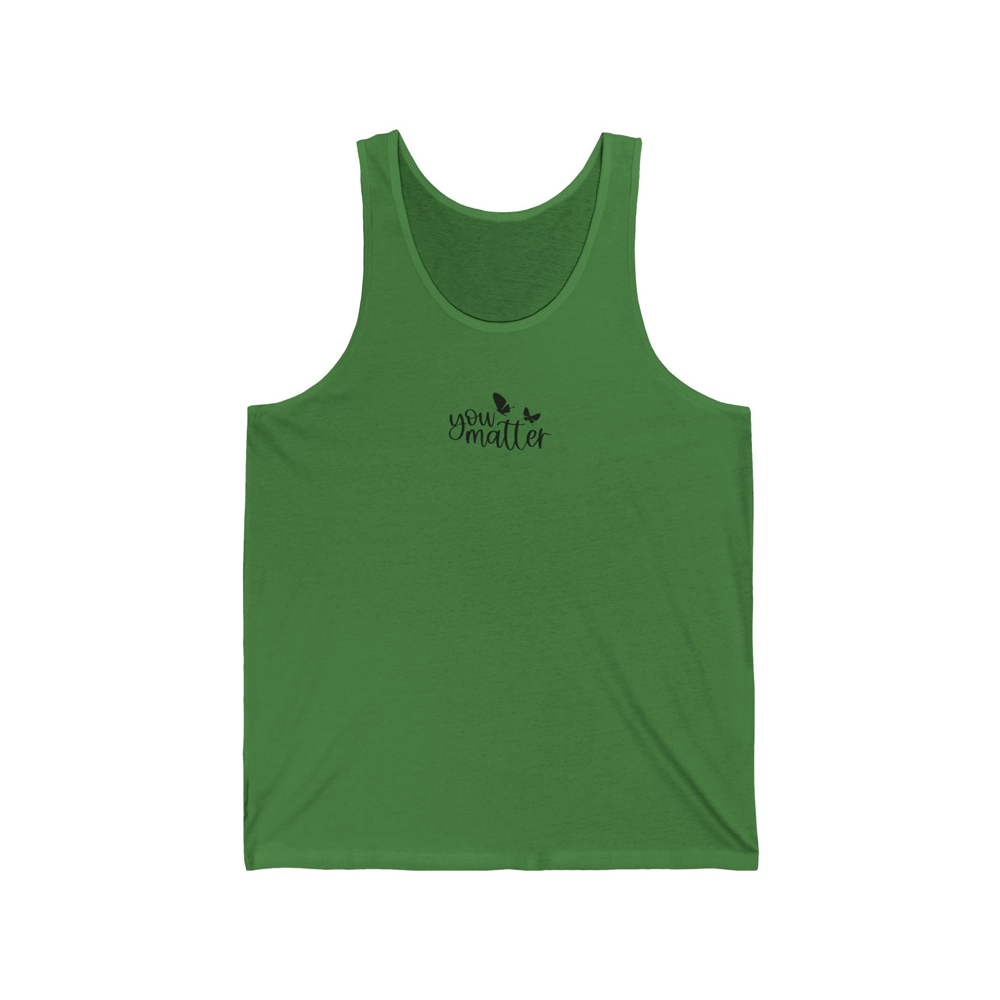Tomorrow Needs You Tank Top — Inspirational 'You Matter' White Jersey Tank Printify