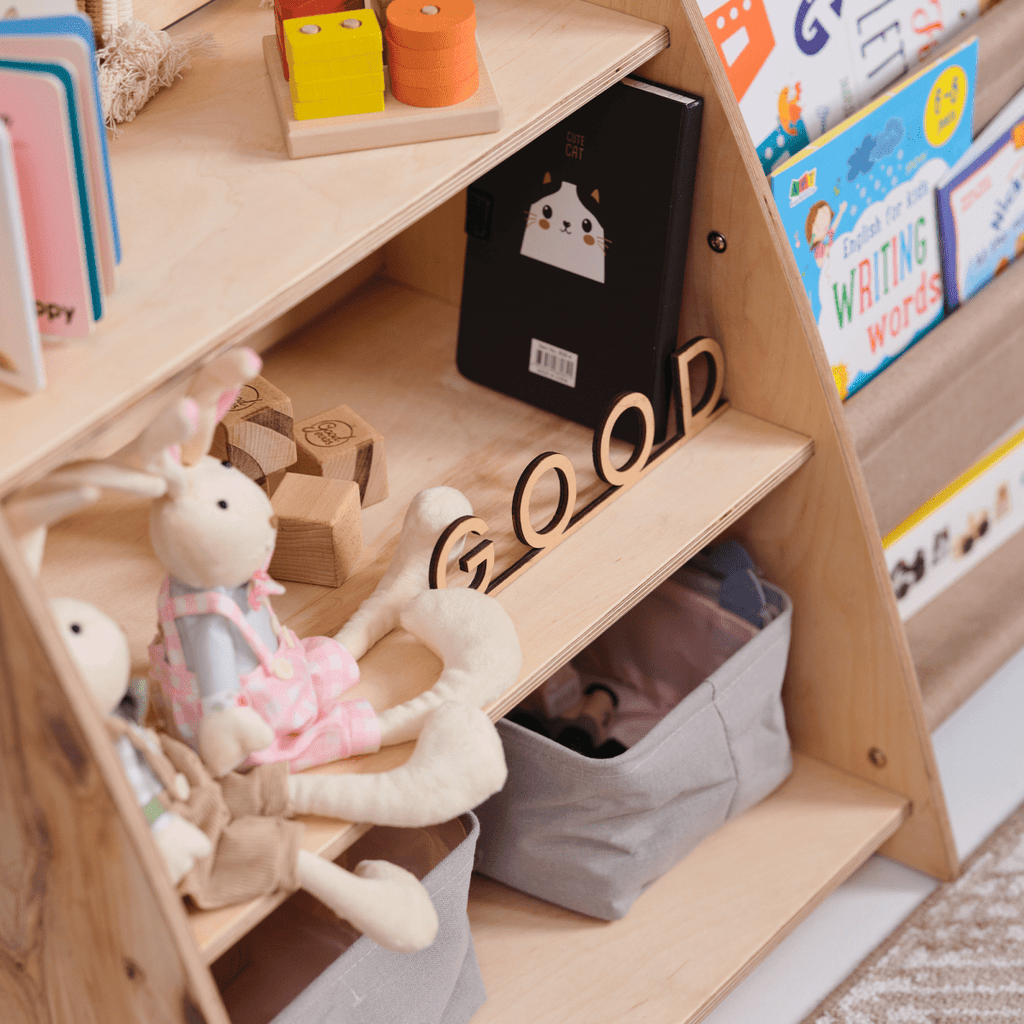 2in1 Montessori Shelf for Books and Toys Goodevas