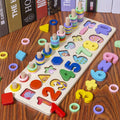 3-in-1 Wooden Educational Toy - Color, Number & Shape Puzzle Gigi's Threaded Treasures