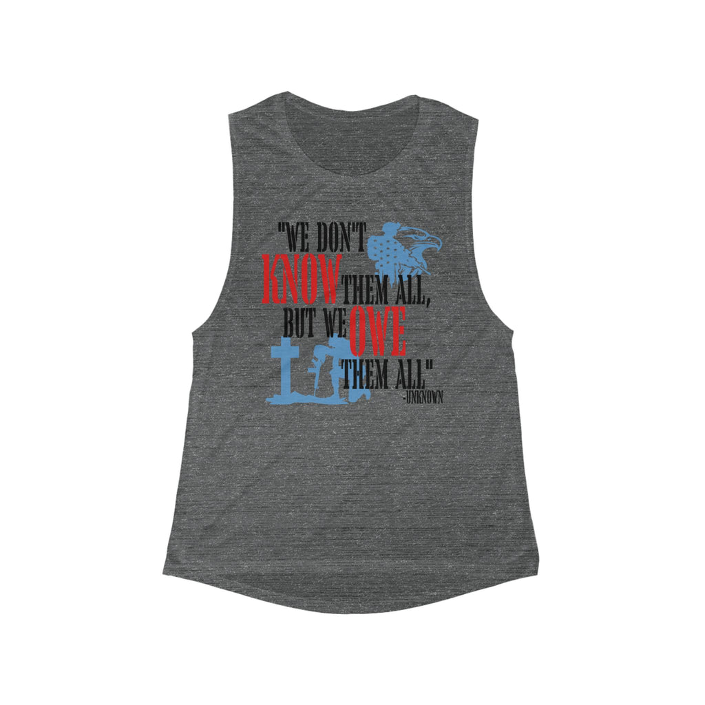 We Don't Know Them All But We Love Them All Tank - Women's Scoop Muscle Tank (Rescue Pet Pride)