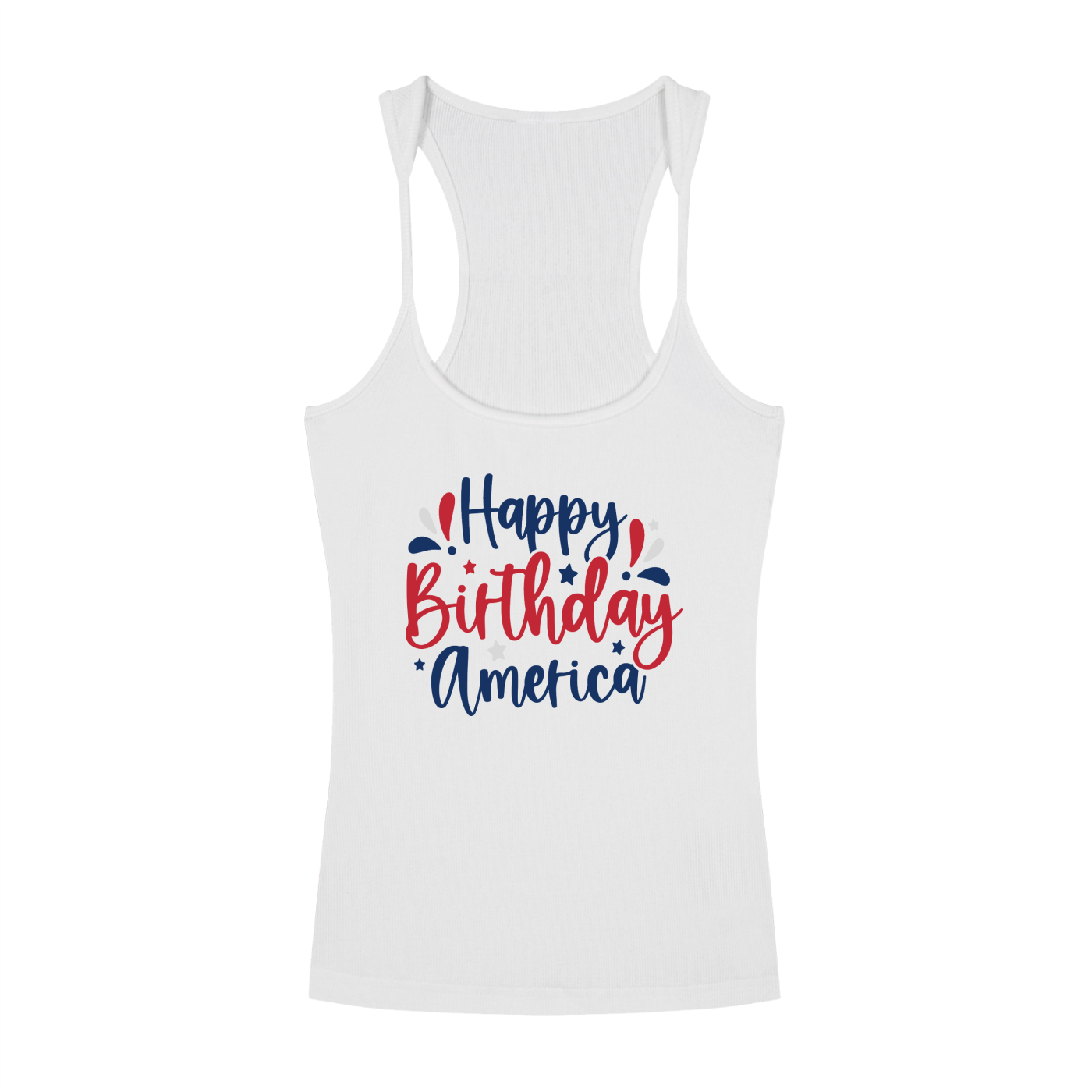 Slim Fit Ribbed Racerback Tank Top