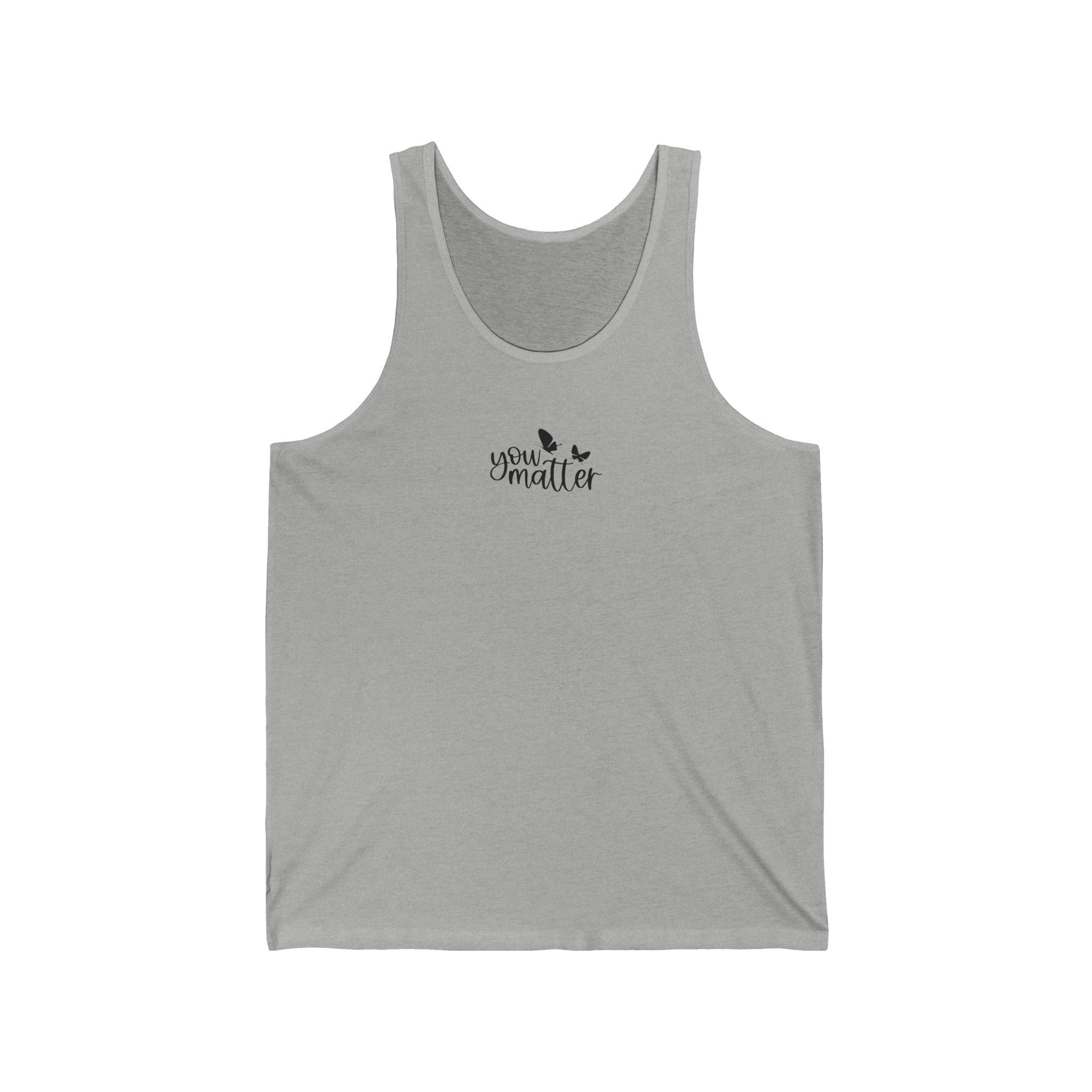 Tomorrow Needs You Tank Top — Inspirational 'You Matter' White Jersey Tank