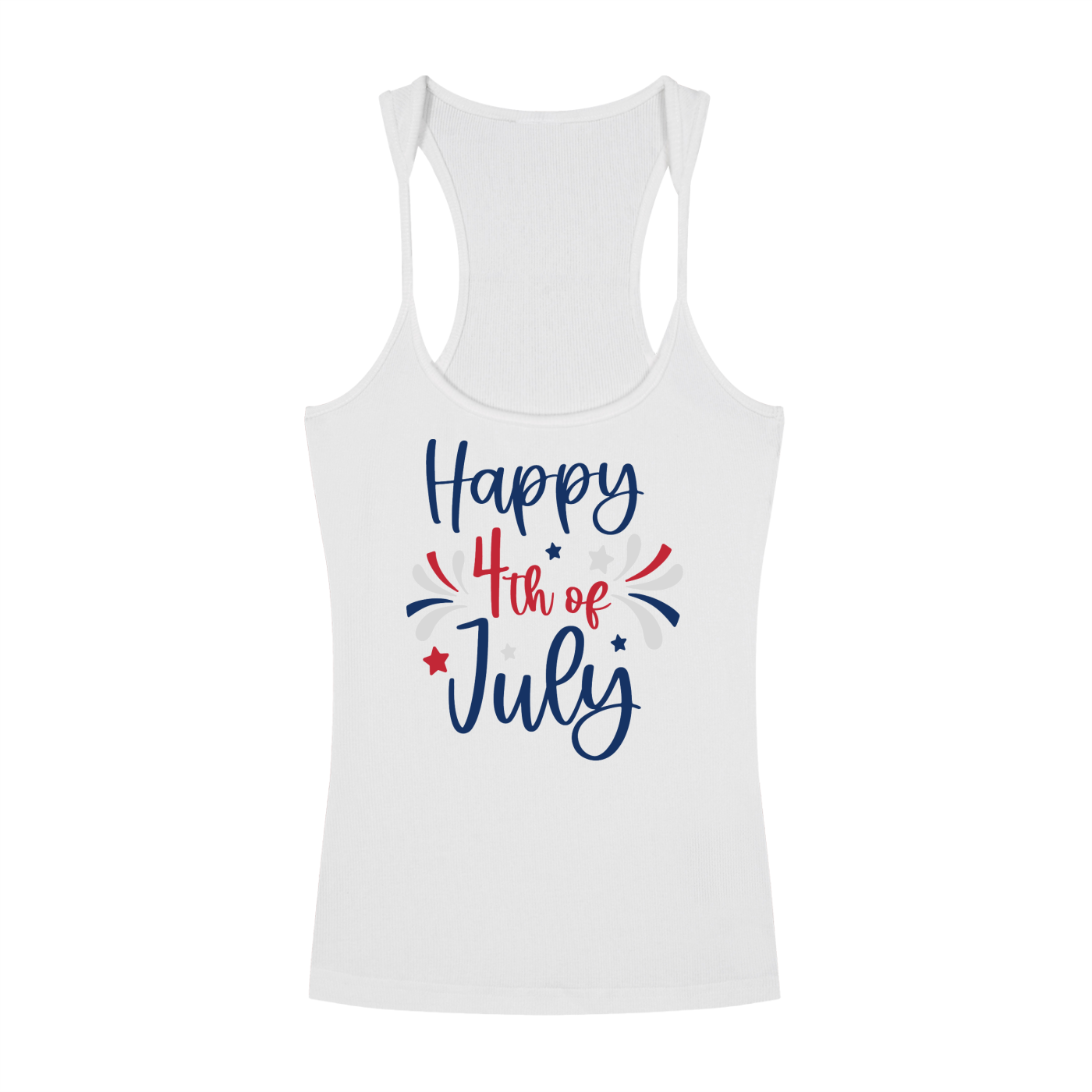 Slim Fit Ribbed Racerback Tank Top