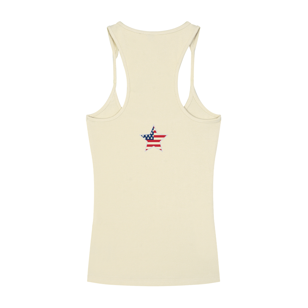Slim Fit Ribbed Racerback Tank Top