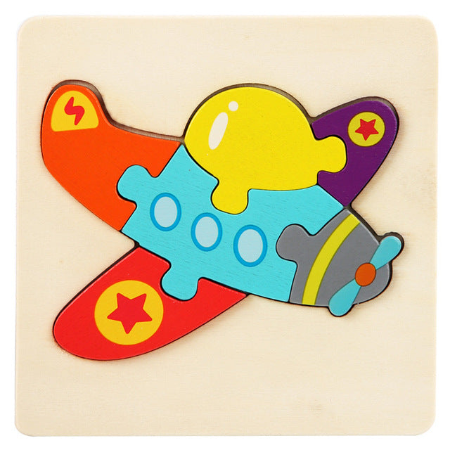 Wooden Geometric 3D Puzzle for Kids Aged 1-3 Gigi's Threaded Treasures