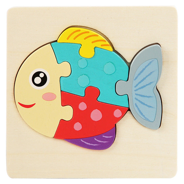 Wooden Geometric 3D Puzzle for Kids Aged 1-3 Gigi's Threaded Treasures