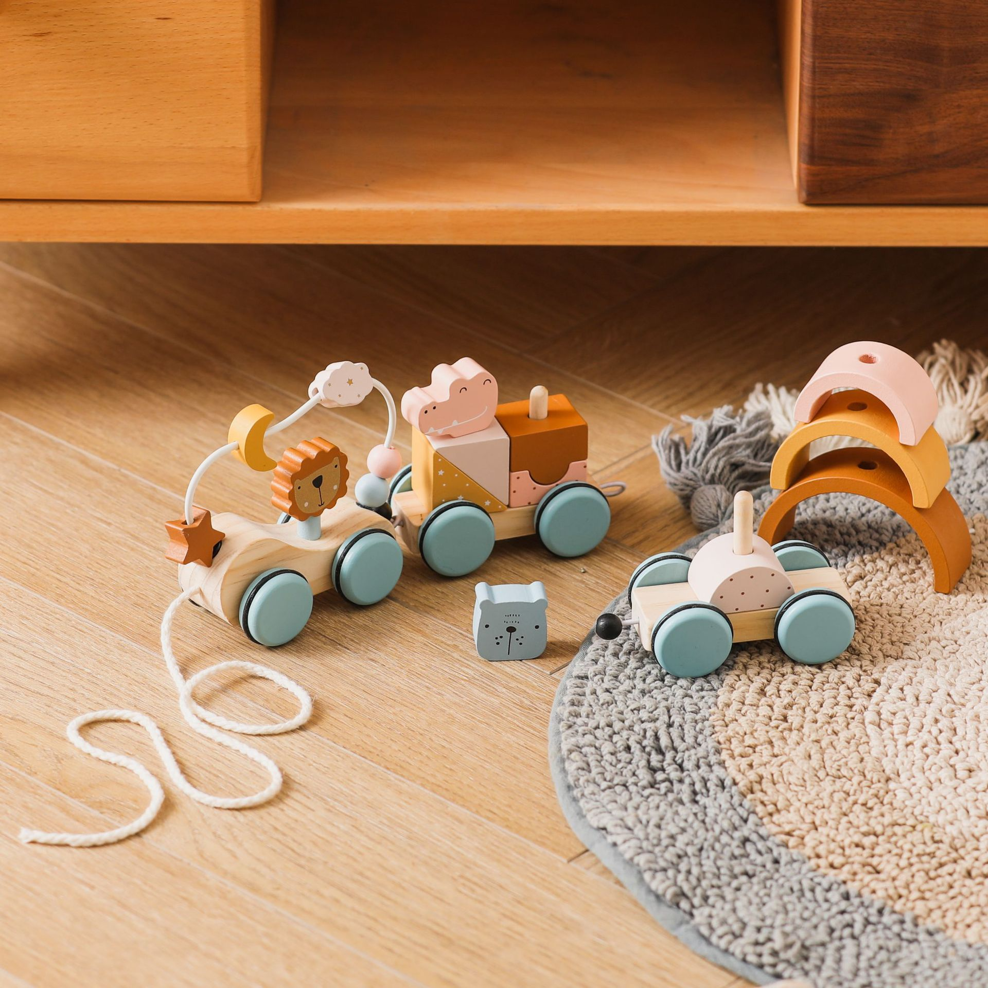 Wooden Montessori Puzzle Toy Gigi's Threaded Treasures