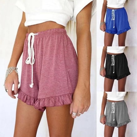 Ruffled Drawstring Shorts Gigi's Threaded Treasures